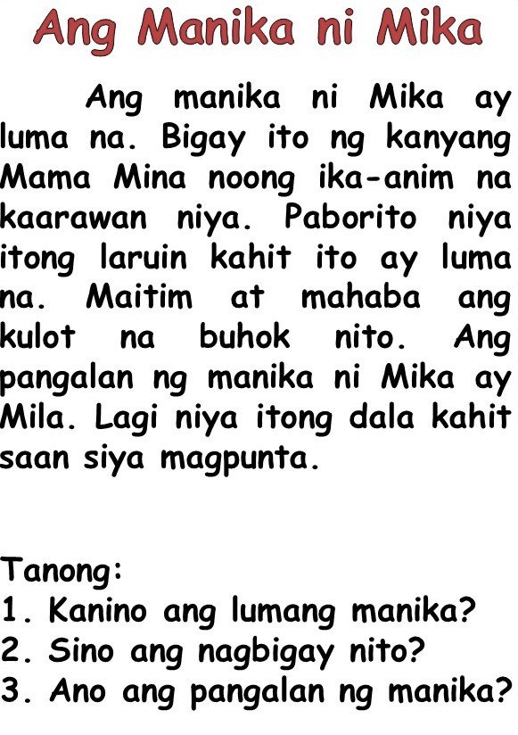 tagalog reading for grade 1 2