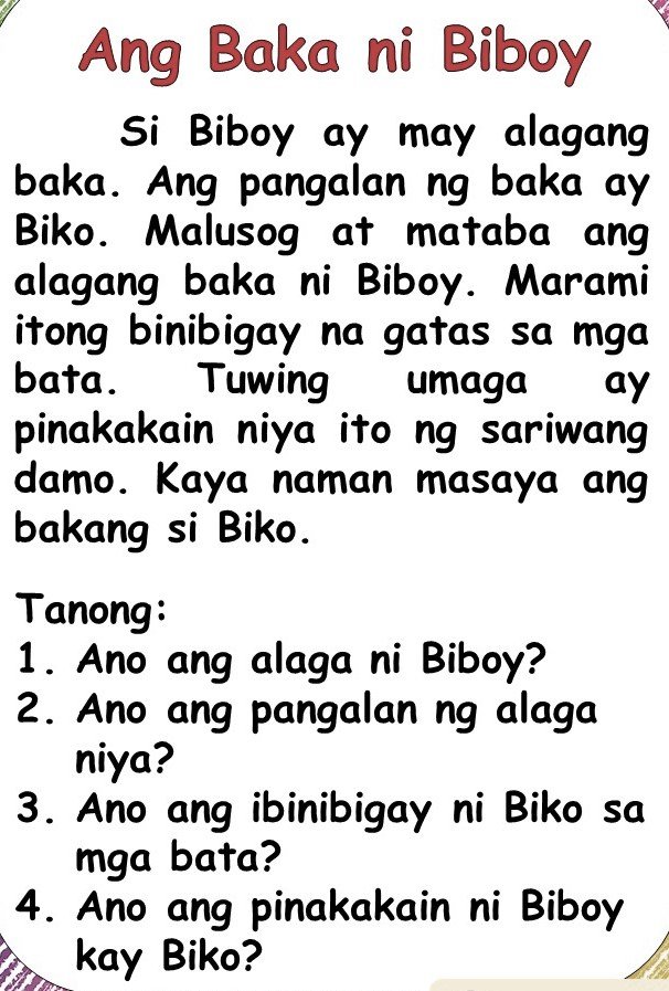 tagalog reading for grade 1 5
