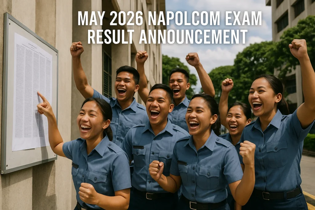 May NAPOLCOM Exam Result Announcement