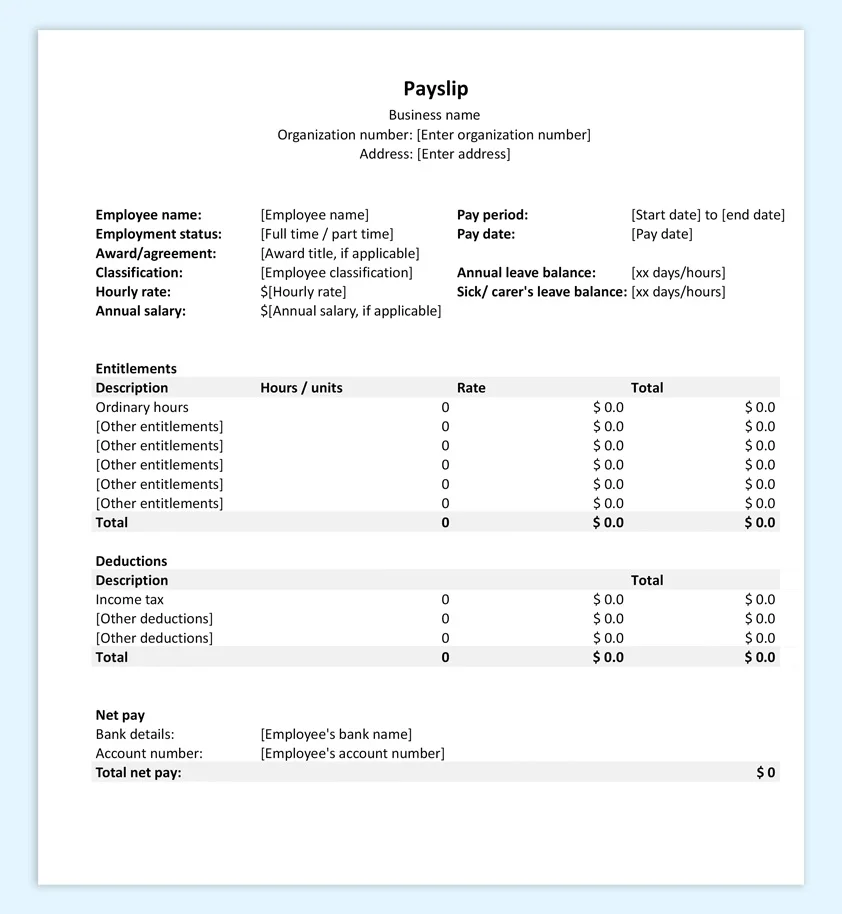 Payroll and Payslip free download image