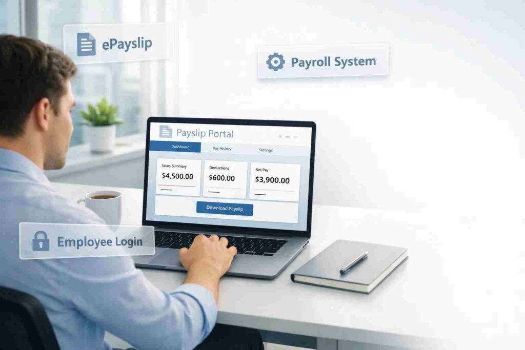 example of payslip showing salary breakdown including basic pay allowances deductions and net salary
